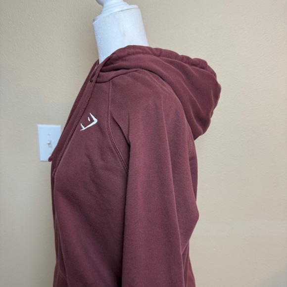 Gymshark Men's Maroon Hoodie - Small - Picture 5 of 10